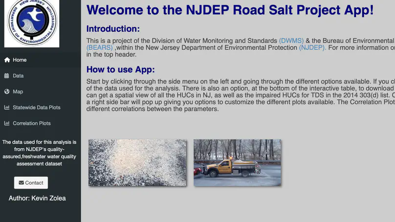 NJDEP Road Salt Analysis Project